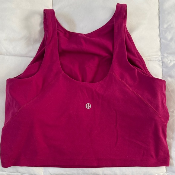 lululemon athletica Magenta Cropped Sports Tank - Picture 2 of 3
